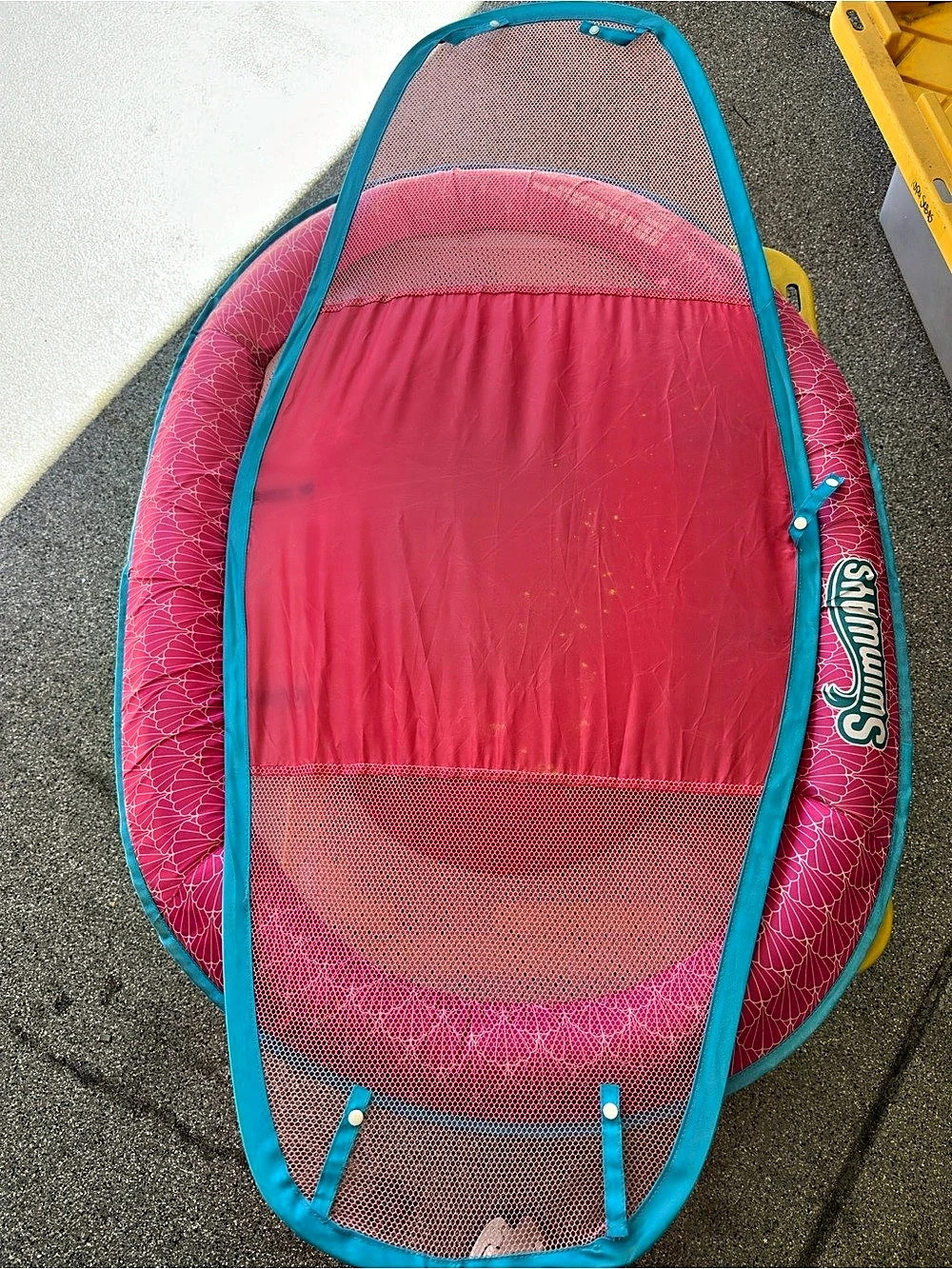 SwimWays Baby Spring Float with Sun Canopy Pink & Blue